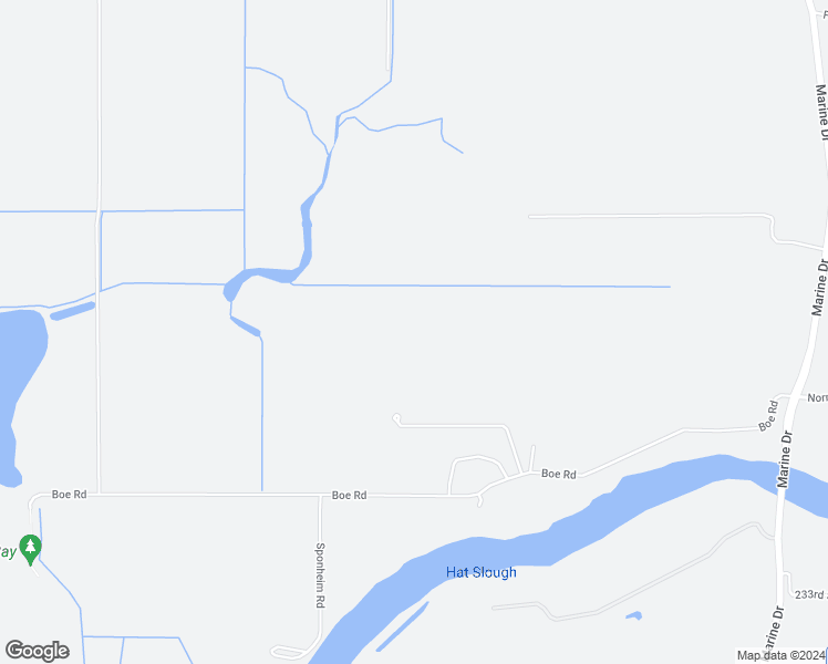 map of restaurants, bars, coffee shops, grocery stores, and more near 8405 Boe Road in Stanwood