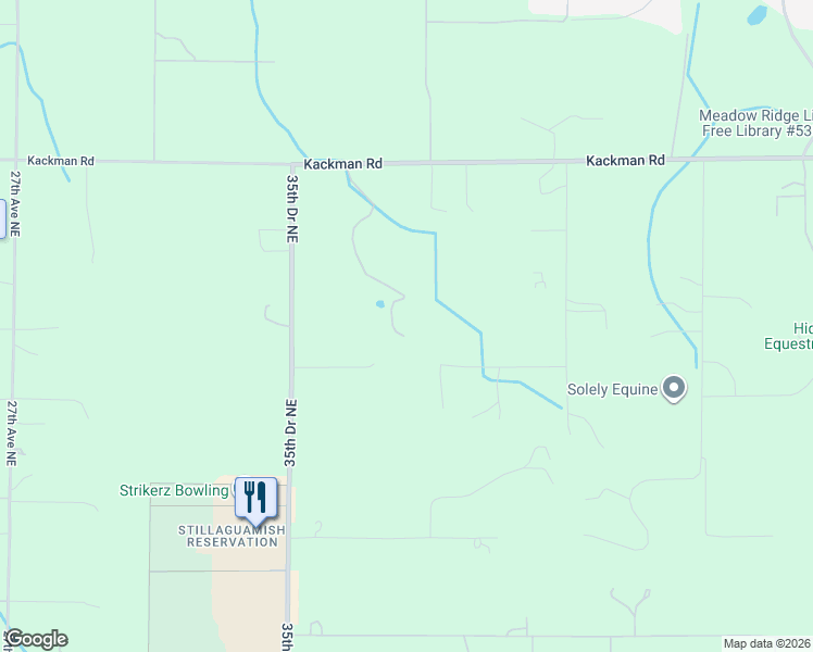 map of restaurants, bars, coffee shops, grocery stores, and more near 3832 252nd Street Northeast in Arlington