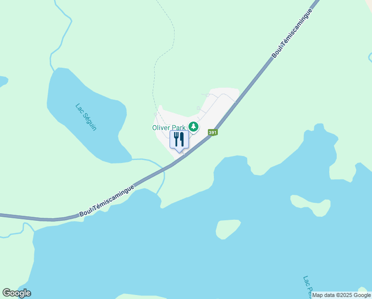 map of restaurants, bars, coffee shops, grocery stores, and more near 972 Avenue Gilles Ricard in Rouyn-Noranda