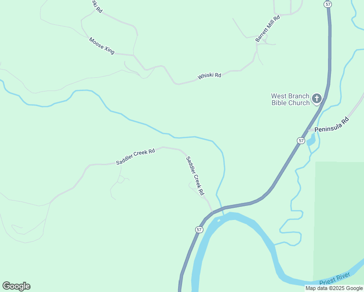 map of restaurants, bars, coffee shops, grocery stores, and more near 329 Saddler Creek Road in Priest River