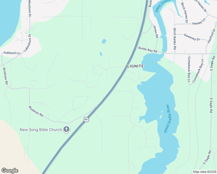map of restaurants, bars, coffee shops, grocery stores, and more near 47060 2 Highway 95 in Sagle