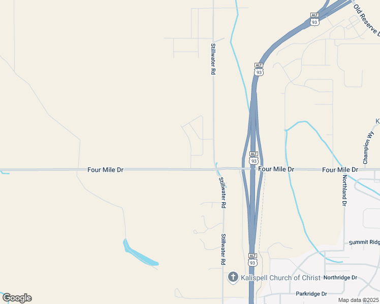 map of restaurants, bars, coffee shops, grocery stores, and more near 430 Stillwater Road in Kalispell