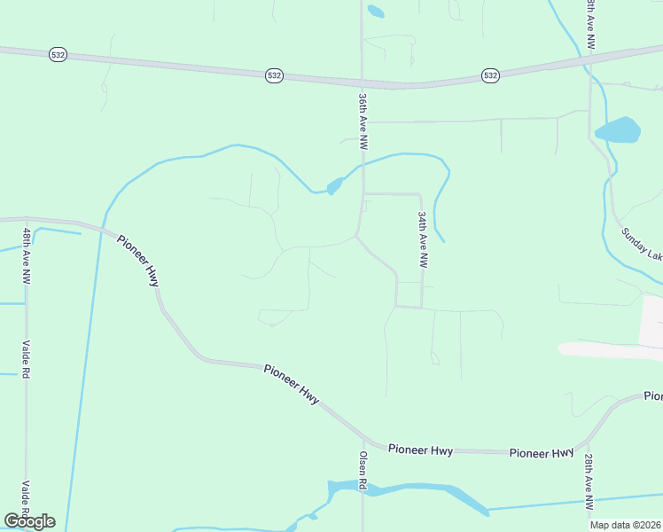 map of restaurants, bars, coffee shops, grocery stores, and more near 25721 38th Avenue Northwest in Stanwood