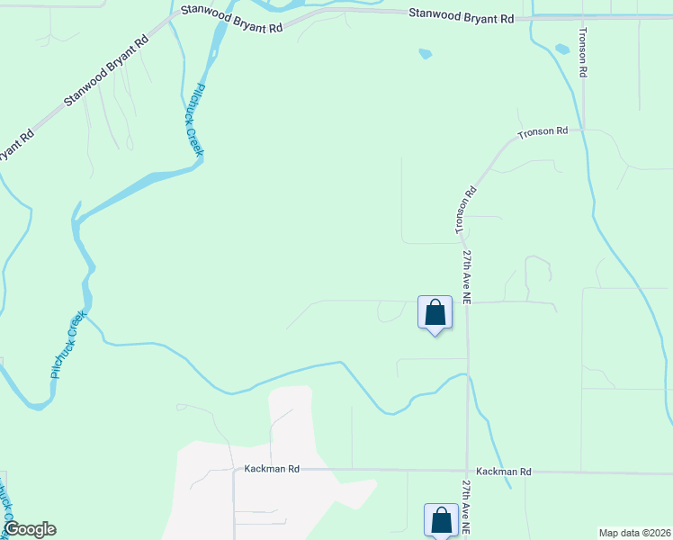 map of restaurants, bars, coffee shops, grocery stores, and more near 2221 258th Street Northeast in Arlington