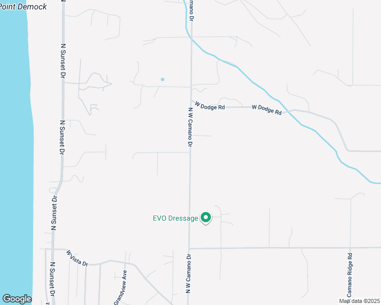 map of restaurants, bars, coffee shops, grocery stores, and more near North West Camano Drive in Camano Island