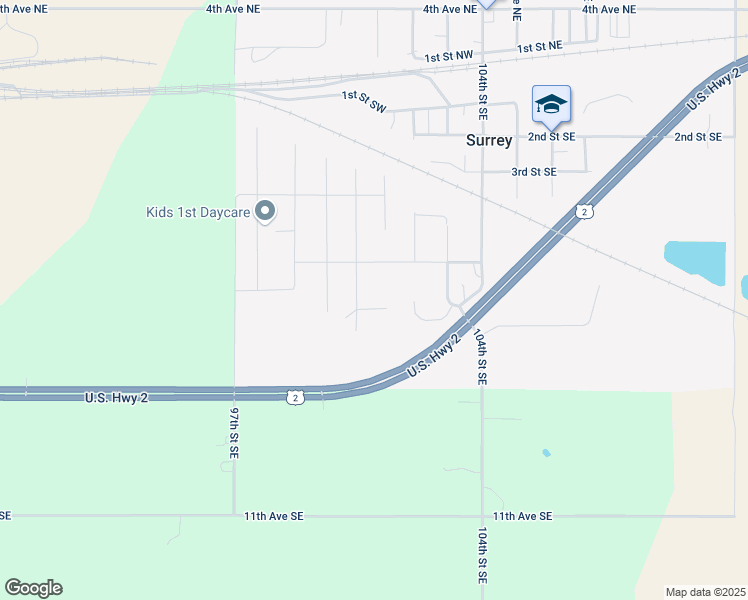 map of restaurants, bars, coffee shops, grocery stores, and more near in Surrey