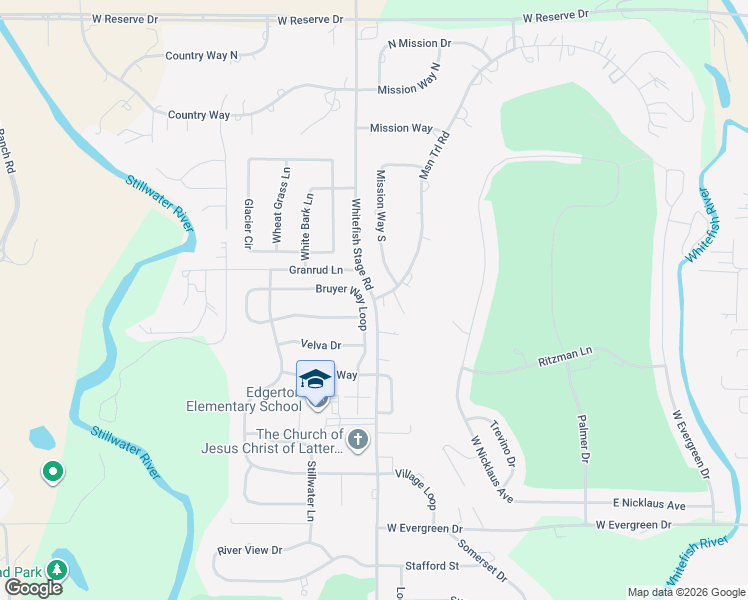 map of restaurants, bars, coffee shops, grocery stores, and more near 2000 Mission Trail Road in Kalispell