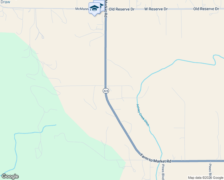 map of restaurants, bars, coffee shops, grocery stores, and more near 1961-1977 Farm to Market Road in Kalispell