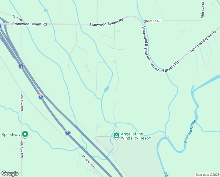map of restaurants, bars, coffee shops, grocery stores, and more near 26032 5th Avenue Northeast in Arlington