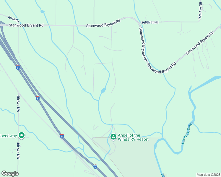 map of restaurants, bars, coffee shops, grocery stores, and more near 26032 5th Avenue Northeast in Arlington