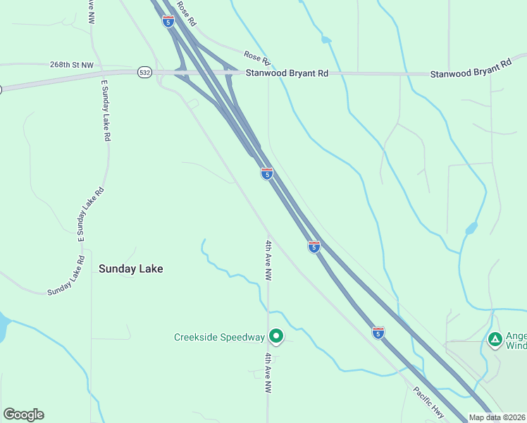 map of restaurants, bars, coffee shops, grocery stores, and more near 26006 4th Avenue Northwest in Stanwood