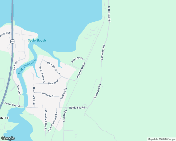 map of restaurants, bars, coffee shops, grocery stores, and more near 1041 Bottle Bay Road in Sagle