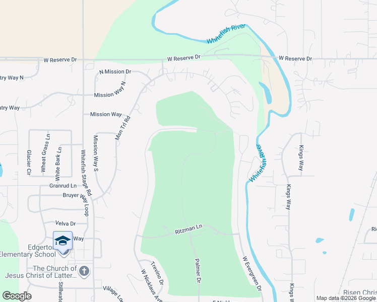map of restaurants, bars, coffee shops, grocery stores, and more near 188 Palmer Drive in Kalispell