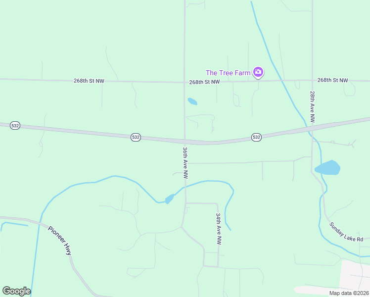 map of restaurants, bars, coffee shops, grocery stores, and more near 26212 36th Avenue Northwest in Stanwood