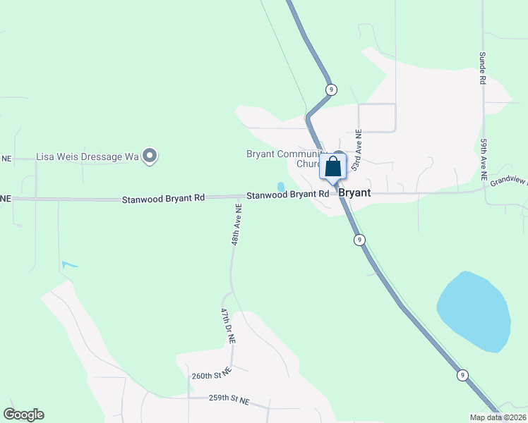 map of restaurants, bars, coffee shops, grocery stores, and more near 4930 Stanwood Bryant Road in Arlington
