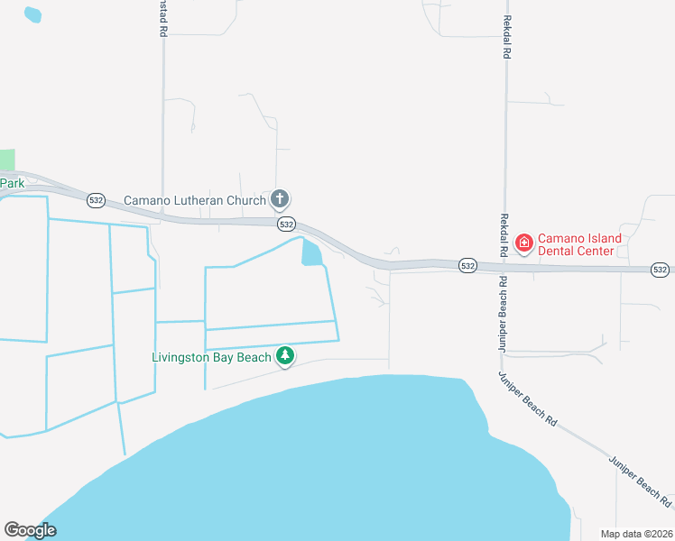 map of restaurants, bars, coffee shops, grocery stores, and more near 828 Washington 532 in Camano