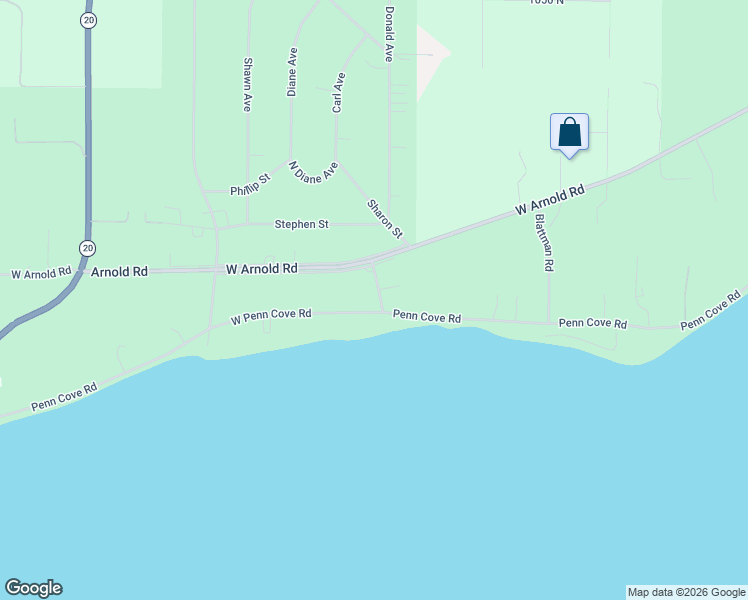 map of restaurants, bars, coffee shops, grocery stores, and more near 811 Gabrielson Avenue in Oak Harbor
