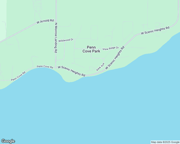 map of restaurants, bars, coffee shops, grocery stores, and more near 1110 Landing Circle in Oak Harbor