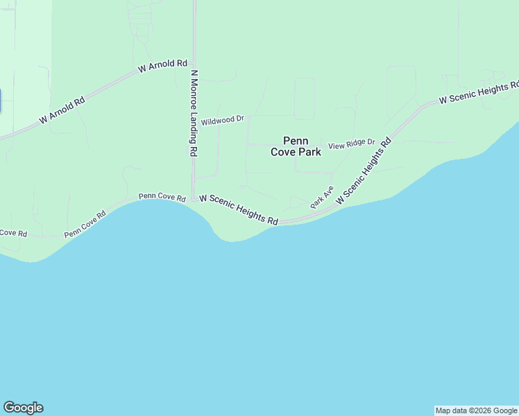 map of restaurants, bars, coffee shops, grocery stores, and more near 585 West Scenic Heights Road in Oak Harbor