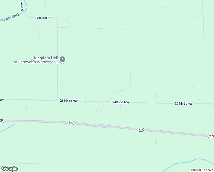 map of restaurants, bars, coffee shops, grocery stores, and more near 5115 268th Street Northwest in Stanwood