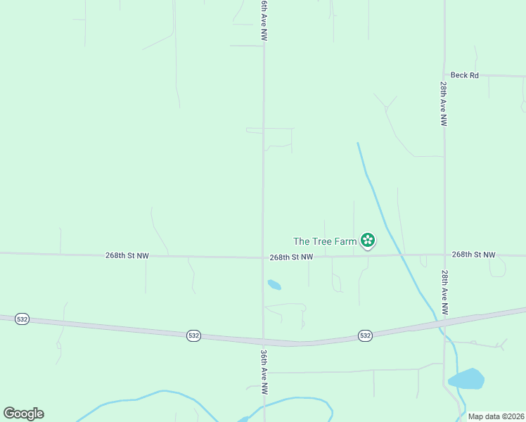 map of restaurants, bars, coffee shops, grocery stores, and more near 27010 36th Avenue Northwest in Stanwood