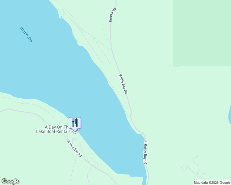 map of restaurants, bars, coffee shops, grocery stores, and more near 735 East Bottle Bay Road in Sagle