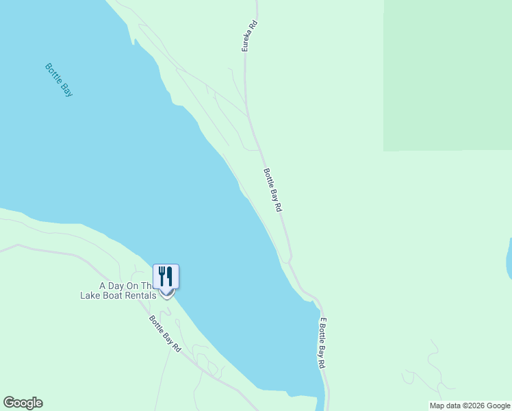 map of restaurants, bars, coffee shops, grocery stores, and more near 735 East Bottle Bay Road in Sagle