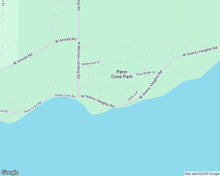 map of restaurants, bars, coffee shops, grocery stores, and more near 1115 Forest Glen Road in Oak Harbor