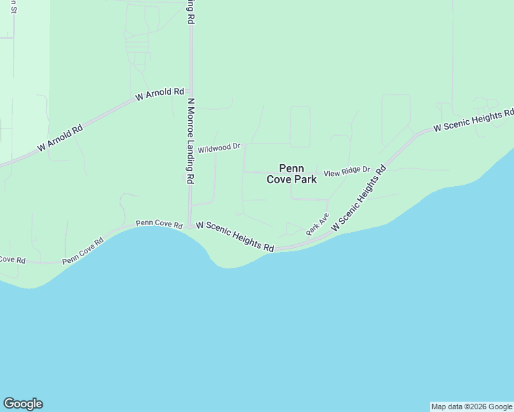 map of restaurants, bars, coffee shops, grocery stores, and more near 1115 Forest Glen Road in Oak Harbor