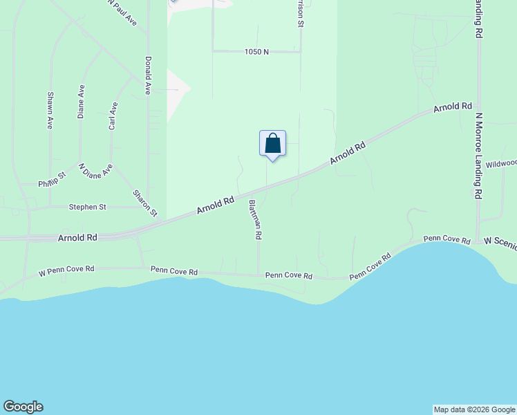 map of restaurants, bars, coffee shops, grocery stores, and more near 850 Blattman Road in Oak Harbor