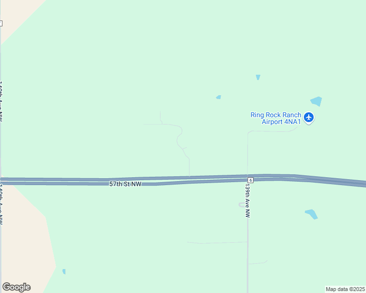 map of restaurants, bars, coffee shops, grocery stores, and more near 13915 57th Street Northwest in Williston