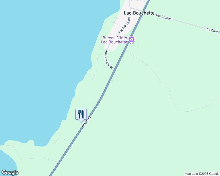 map of restaurants, bars, coffee shops, grocery stores, and more near 289 Route Victor Delamarre in Lac-Bouchette