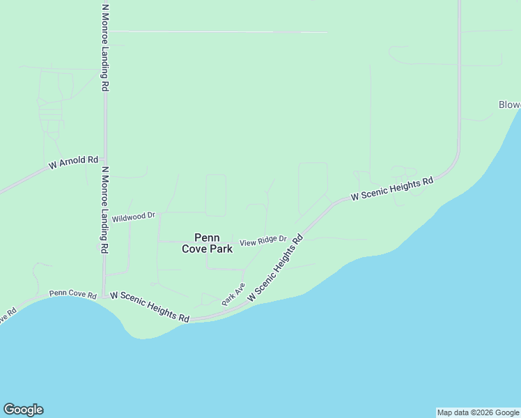 map of restaurants, bars, coffee shops, grocery stores, and more near 945 North Deer Park Lane in Oak Harbor