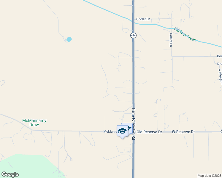 map of restaurants, bars, coffee shops, grocery stores, and more near 2416 Farm to Market Road in Kalispell