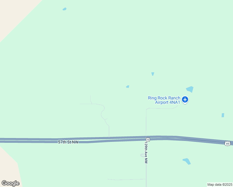 map of restaurants, bars, coffee shops, grocery stores, and more near 13915 57th Street Northwest in Williston