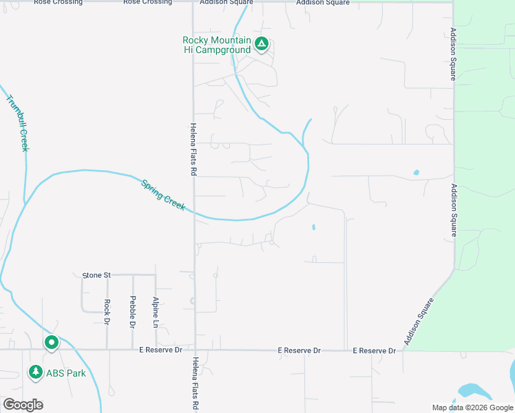 map of restaurants, bars, coffee shops, grocery stores, and more near 791 Springwood Lane in Kalispell