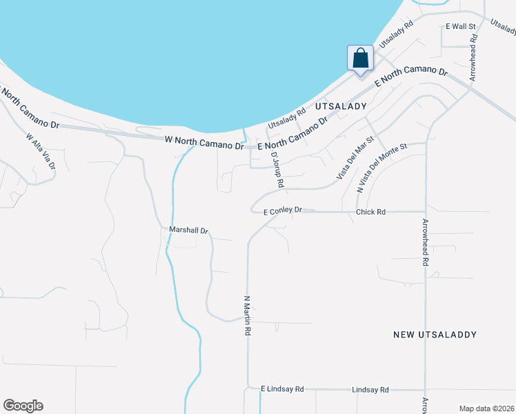 map of restaurants, bars, coffee shops, grocery stores, and more near 10 Vista Del Mar Street in Camano Island