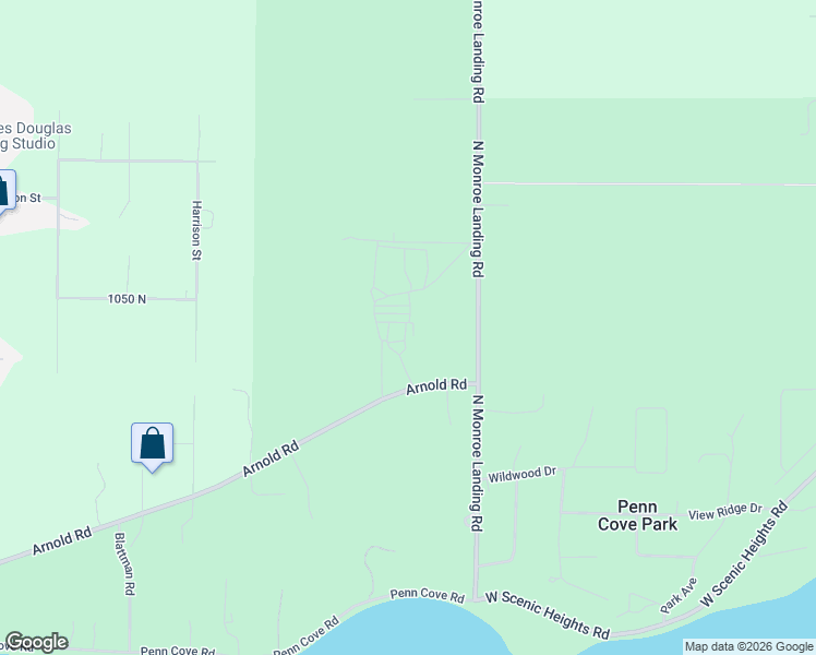map of restaurants, bars, coffee shops, grocery stores, and more near 1240 Arnold Road in Oak Harbor