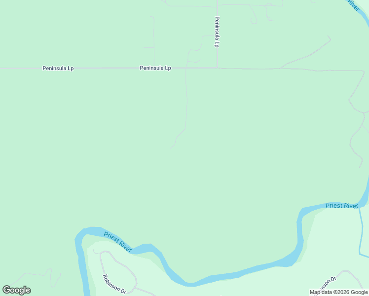 map of restaurants, bars, coffee shops, grocery stores, and more near 906 Peninsula Loop in Priest River