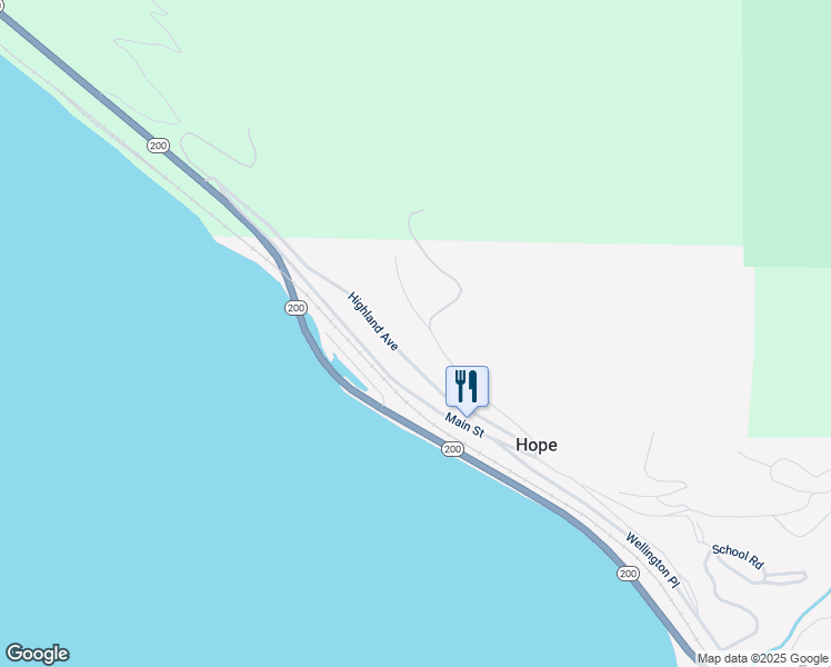 map of restaurants, bars, coffee shops, grocery stores, and more near 223 Ridgewood Avenue in Hope