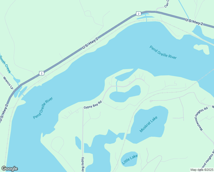 map of restaurants, bars, coffee shops, grocery stores, and more near 4 Browns Point in Sagle