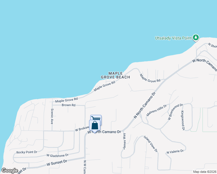 map of restaurants, bars, coffee shops, grocery stores, and more near 635 Maple Grove Road in Camano
