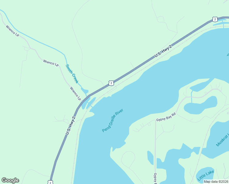 map of restaurants, bars, coffee shops, grocery stores, and more near 125 Smith Creek Road in Sandpoint