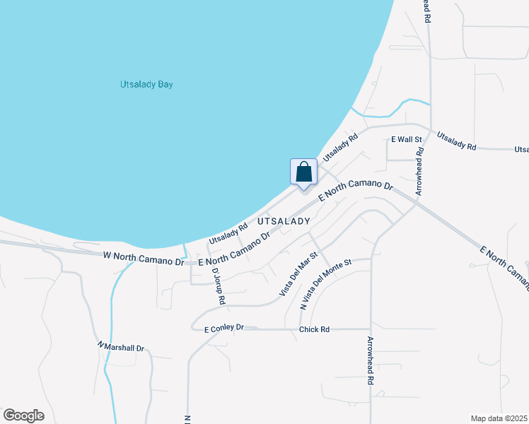 map of restaurants, bars, coffee shops, grocery stores, and more near 79 Utsalady Road in Camano
