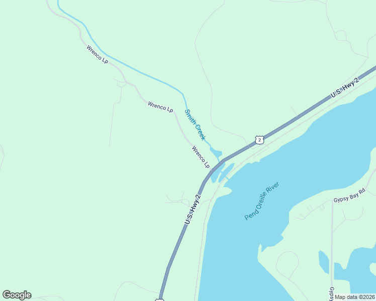 map of restaurants, bars, coffee shops, grocery stores, and more near 111 Wrenco Loop in Sandpoint