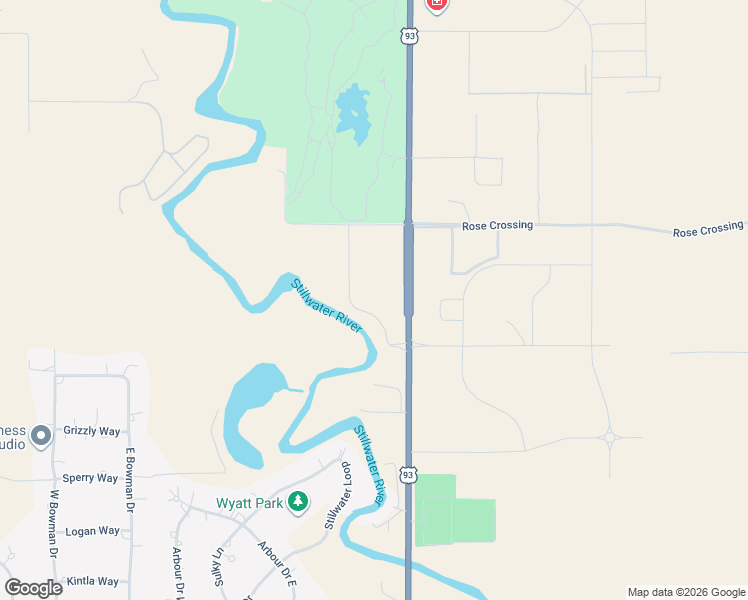 map of restaurants, bars, coffee shops, grocery stores, and more near 2794 High Road in Kalispell
