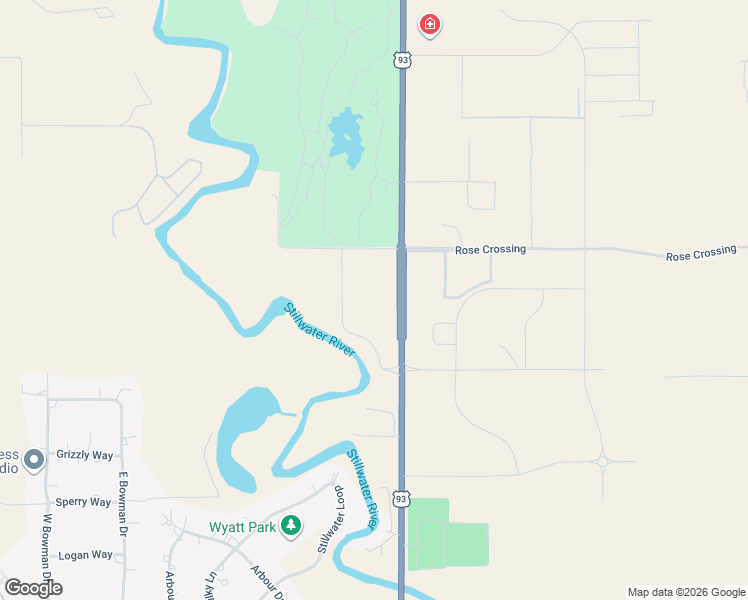 map of restaurants, bars, coffee shops, grocery stores, and more near 2845 U.S. 93 in Kalispell