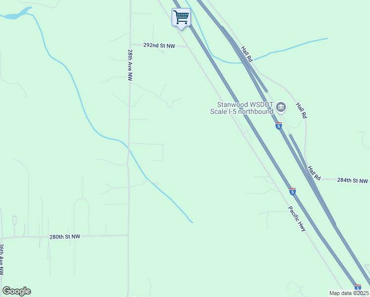 map of restaurants, bars, coffee shops, grocery stores, and more near 2511 286th Street Northwest in Stanwood