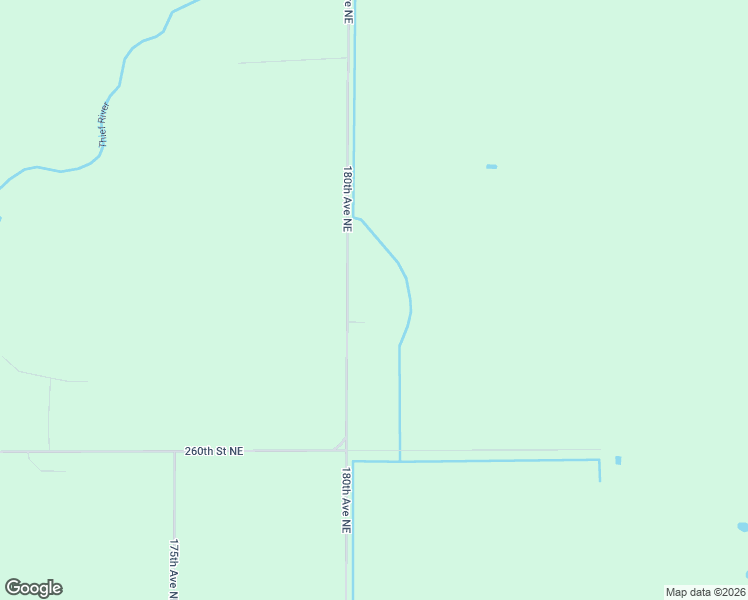 map of restaurants, bars, coffee shops, grocery stores, and more near 26252 180th Avenue Northeast in Thief River Falls