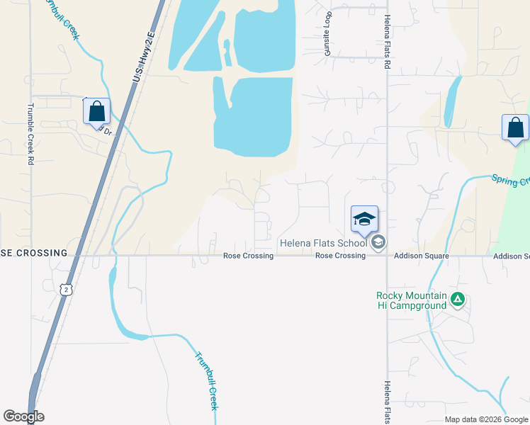 map of restaurants, bars, coffee shops, grocery stores, and more near 901-999 Shiloh Drive in Evergreen